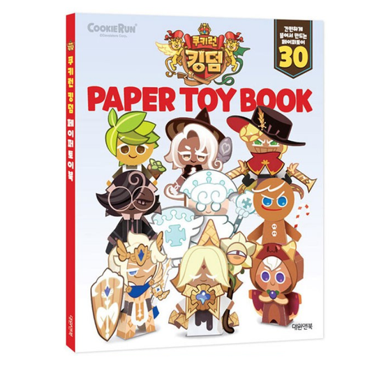 Cookie Run Kingdom Paper Toy Book 30ea Charcters Toy