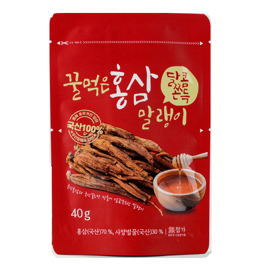 Korean Red Ginseng Root Honeyed Slices 40g 1.4oz