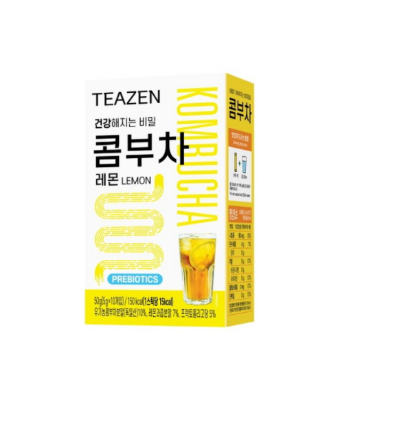 Kombucha Lemon 10 Sticks Prebiotics "BTS Jung Kook Recommended it"