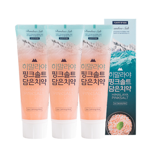 PERIOE Himalaya Pink Salt Toothpaste Ice Calming Mint 3ea *100g