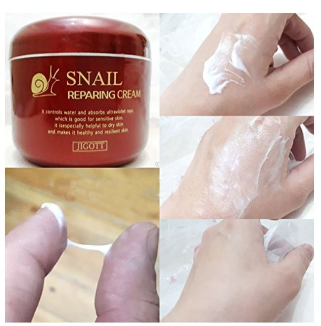 JIGOTT Snail Repairing Cream/ Whitening Activated Cream / Collagen Healing Cream 100ml 3.3oz - BesteMango